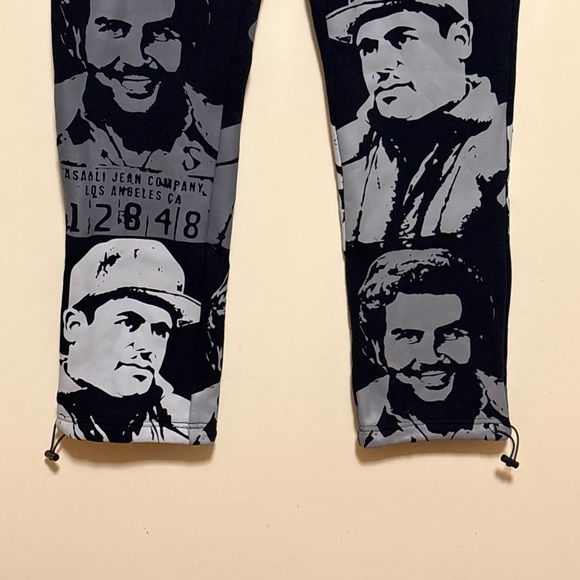 Assali Black and Gray Graphic Sweatpants - Picture 4 of 6